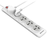 Huntkey SZN501 Power Strip Surge w- 5 Universal AC Sockets -3M- - SZN501  - - CompuMe